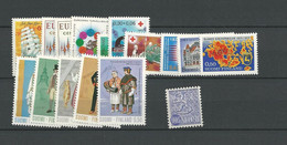 1972 MNH Finland, Year Complete According To Michel, Postfris** - Full Years