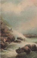 ARTS - Tableau - Océan Et Tempêtes Déchaînés - Florence House  - Carte Postale Ancienne - Malerei & Gemälde