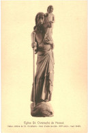 CPA Carte Postale Belgique Hannut Eglise Saint Christophe Statue De St Christophe  VM77697 - Hannuit