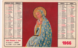 Calendarietto - Istituto Missionario S.cuore - Monza - Anno 1966 - Petit Format : 1961-70