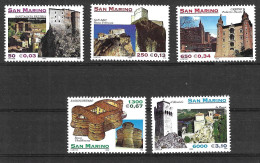 SAN MARINO - 1999 - MONTEFELTRO - SERIE 5 VALORI - NUOVA MNH** ( YVERT 1650\4 - MICHEL 1850\4  - SS 1700\4) - Neufs