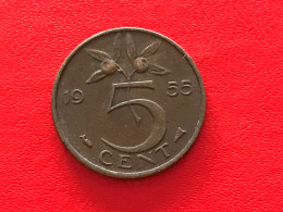 Münze Münzen Umlaufmünze Niederland 5 Cent 1955 - 1948-1980: Juliana