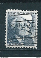 N° 794A USA - Franck Lloyd Wright (1869-1959) 2c., Gris-bleu Timbre Etats Unis (1965) Oblitéré - Usati