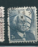 N° 794A USA - Franck Lloyd Wright (1869-1959) 2c., Gris-bleu Timbre Etats Unis (1965) Oblitéré - Usados