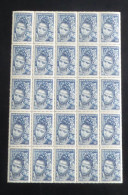 MARTINIQUE - 1947 - N°YT. 227 - Martiniquaise 30c Bleu - Bloc De 25 - Neuf Luxe** / MNH - Neufs