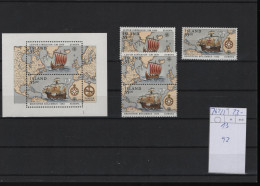 Island Michel Cat.No. Mnh/** 762/765 + Sheet 13 - Ungebraucht