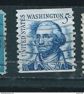 N° 796 George Washington 5c., Bleu Timbre  Etats Unis (1965) Oblitéré  USA United States Stamp - Gebruikt