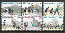 SAN MARINO - 2003 - GIOCHI D'INFANZIA - SERIE 6 VALORI - NUOVA MNH** ( YVERT 1888\91  - MICHEL 2113\8  - SS 1948\53) - Ongebruikt