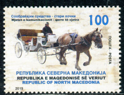 MACEDONIA 2019 - Means Of Transportation - Old Carriages - Hors - MNH Set - Macedonia