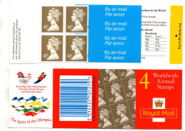 UK, GB, Great Britain, Booklet, 4 X 41, Airmail Labels, The Spirit Of The Olympic - Libretti