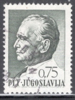 Yugoslavia 1967 Single Stamp For The 75th Anniversary Of The Birth Of President Josip Broz Tito (1892-1980) In Fine Used - Usados