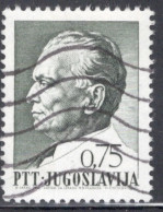 Yugoslavia 1967 Single Stamp For The 75th Anniversary Of The Birth Of President Josip Broz Tito (1892-1980) In Fine Used - Usados