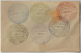 Brazil 1940 Cover Commemorative Cancel National Industry Fair 6 Colors + Postal Service VASP São Paulo Air Transport - Briefe U. Dokumente