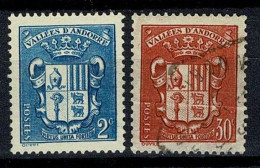 Andorra 1937/43 Yv. 48, 54 (o) Obl. - Gebraucht