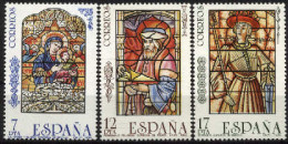 Spain 1985 - Vidrieras Ed 2815-17 (**) - Glas & Fenster