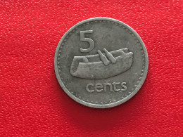 Münze Münzen Umlaufmünze Fiji 5 Cents 1976 - Figi