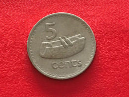 Münze Münzen Umlaufmünze Fiji 5 Cents 1975 - Fidschi