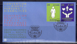 UNO Wien 2008 - Menschenrechte, FDC Mit 543 - 544 - FDC