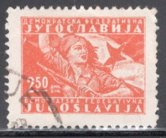 Yugoslavia 1945 Single Stamp From The New Daily Stamps In Fine Used - Oblitérés