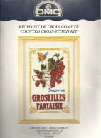 Kit Point De Croix Compté "Sirop De Groseilles Fantaisie"  - Idée Cadeau ! - Pizzi, Merletti E Tessuti