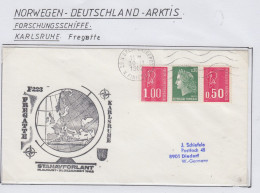 France   FS Fregatte Karlsruhe  Cover Ca 30.11.1982 (GF191) - Barcos Polares Y Rompehielos