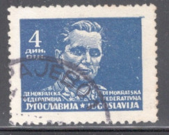 Yugoslavia 1945 Single Stamp From The New Daily Stamps In Fine Used - Oblitérés