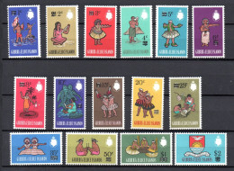 Gilbert & Ellice Islands 1966 Set Overprinted Stamps (Michel 105/19) MNH - Isole Gilbert Ed Ellice (...-1979)