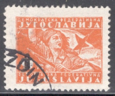 Yugoslavia 1945 Single Stamp From The New Daily Stamps In Fine Used - Oblitérés