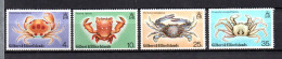 Gilbert & Ellice Islands 1975 Set Crabs/sealife Stamps (Michel 232/35) MNH - Gilbert & Ellice Islands (...-1979)