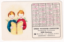 Calendarietto - Opere Vocazioni Cappuccini - Seminario  Serafico - Randazzo - Anno 1969 - Small : 1961-70