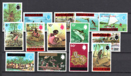Gilbert Islands 1976 Set Overprinted Definitive Stamps (Michel 248/61) MNH - Gilbert & Ellice Islands (...-1979)