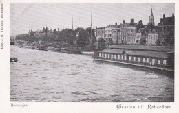 2603616Groeten Uit Rotterdam, Boompjes. – Rond 1900.  - Rotterdam