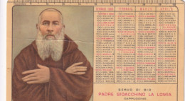 Calendarietto - Padre Gioacchino La Lomia - V.postulazione Pp.cappuccini - Canicatti - Agrigento - Anno 1969 - Petit Format : 1941-60