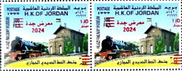 Jordan Stamp Overprint Jeddah Exhibition 2024/ 2 Set - Jordanië