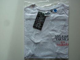 Mylene Farmer Tee Shirt Homme En Tournée Blanc Tour 2009 Taille S - Objetos Derivados