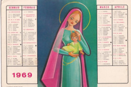 Calendarietto - Parrocchia S. Maria Della Mercede - Catania - Anno 1969 - Tamaño Pequeño : 1961-70