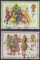 Noel - 1978 - GRANDE BRETAGNE - Ronde Autour Du Sapin, Musiciens Chanteur - N° 876-877 - Used Stamps