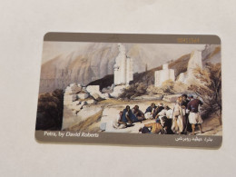 JORDAN-(JO-JPP-0008A)-Petra (Schlumberger)-(5)-(JD2)-(00411564)-(chip Open Silver)-used Card - Jordan