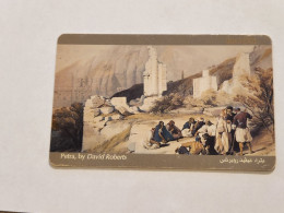 JORDAN-(JO-JPP-0008A)-Petra (Schlumberger)-(6)-(JD2)-(00633301)-(chip Open Silver)-card Not Good-used Card - Jordanië