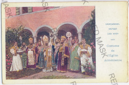 AR 4 - 12256 Armenian Priests Costumes, Armenia - Old Postcard - Unused - Armenia