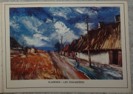 Petit Calendrier De  Poche 1972 Peinture Vlaminck Les Chaumières Montceau Les Mines Saône Et Loire - Petit Format : 1971-80