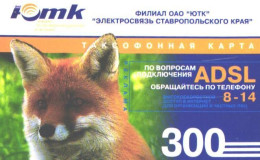 Russia:Used Phonecard, OAO Jutk Branch, Elektrosvjaz Stavropolskogo Kraja, 300 Units, Fox, Darker - Russie