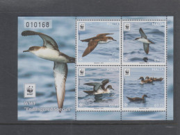 BIRDS - MALTA - 2016- WWF / SHEARWATER  SOUVENIR SHEET MINT NEVER HINGED - Albatros