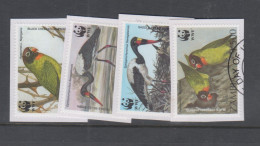 WILDLIFE - ZAMBIA - WWF / BIRDS  SET OF 4 FINE USED - Usados