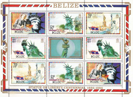 Belize 1986. Liberty 1886-1986 Michel 887/90 MNH 29861 - Belize (1973-...)