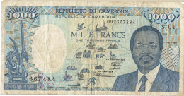 Billet 1000 Francs République Du Cameroun - Billet 1000 Francs Cameroun 1/01/1988 Rare - Kameroen