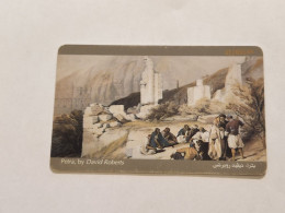 JORDAN-(JO-JPP-0008A)-Petra (Schlumberger)-(10)-(JD2)-(01285544)-(chip Open Silver)-used Card - Jordan