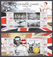 Gambia - SUMMER OLYMPICS LONDON 1908 - Set 2 Of 2 MNH Sheets - Estate 1908: Londra