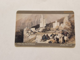 JORDAN-(JO-JPP-0008A)-Petra (Schlumberger)-(14)-(JD2)-(01315994)-(chip Open Silver)-used Card - Jordania