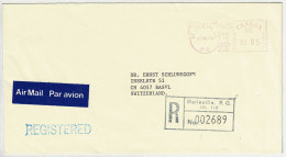 Kanada / Canada 1979, Brief Einschreiben / Registered Marieville - Basel (Schweiz) - Brieven En Documenten